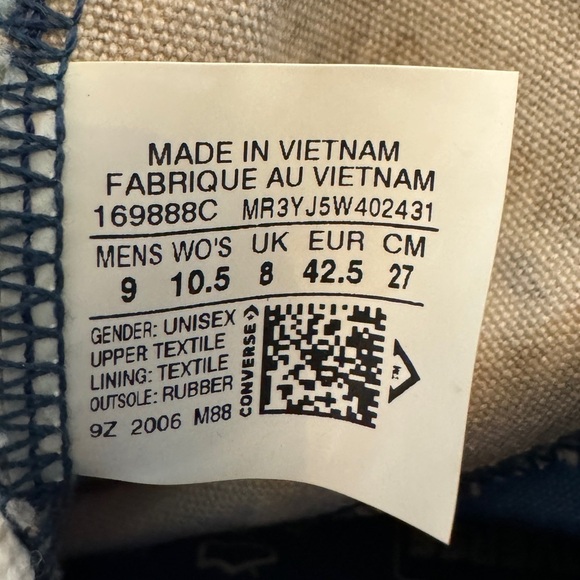 Converse x Fear of God Skid Grip Hi Sneakers, Womens 10.5 - Picture 10 of 13